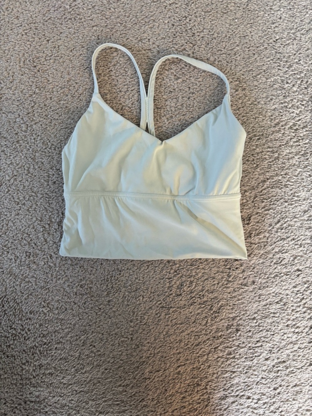 NVGTN Light Sage Green Longline Sports Bra